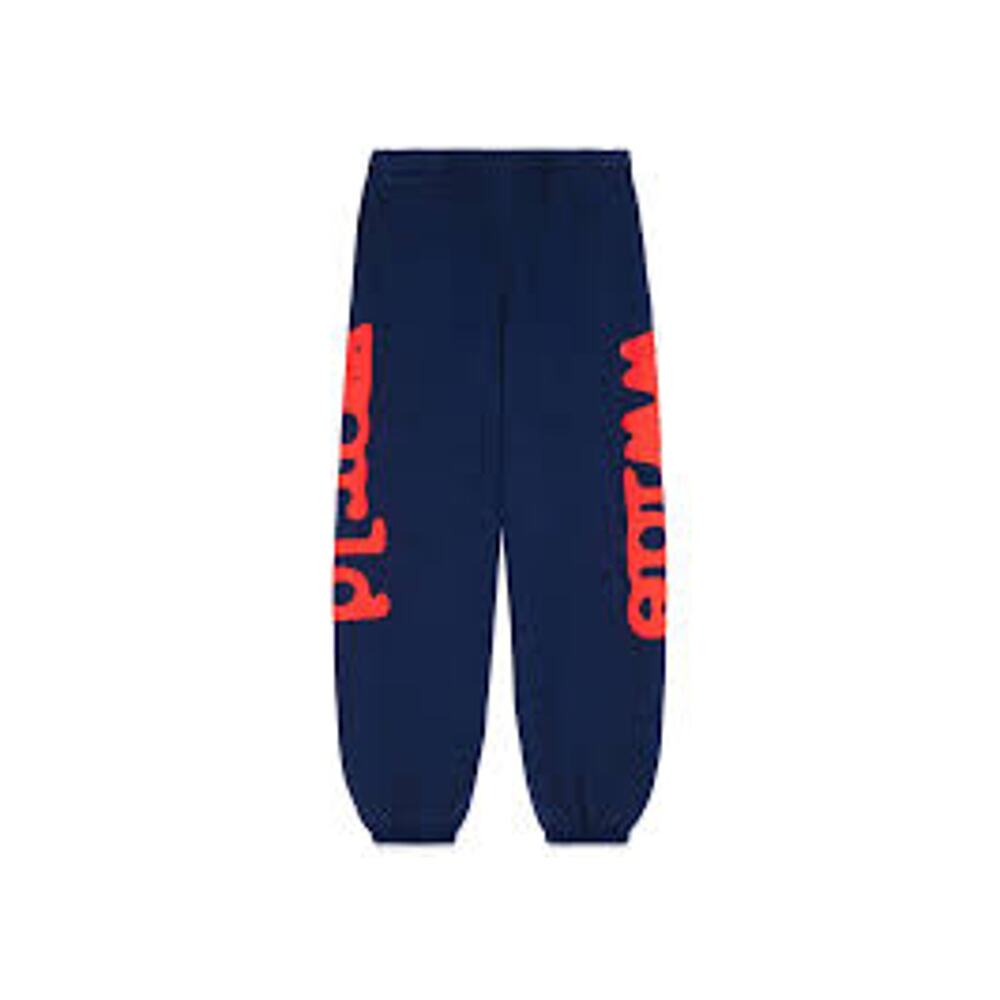 Sp5der Beluga Sweatpants Navy/Red Size XL
